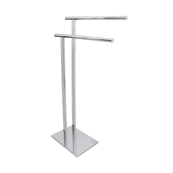SCC6031 Freestanding Double Towel Rack, Polished Chrome
